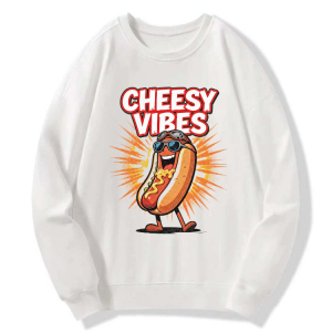 Cheesy Hotdog Vibes Sweatshirt